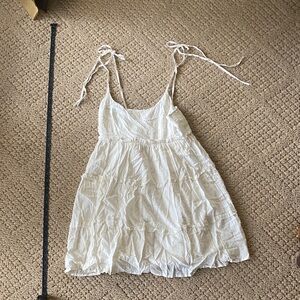 White Dress with Tie Straps